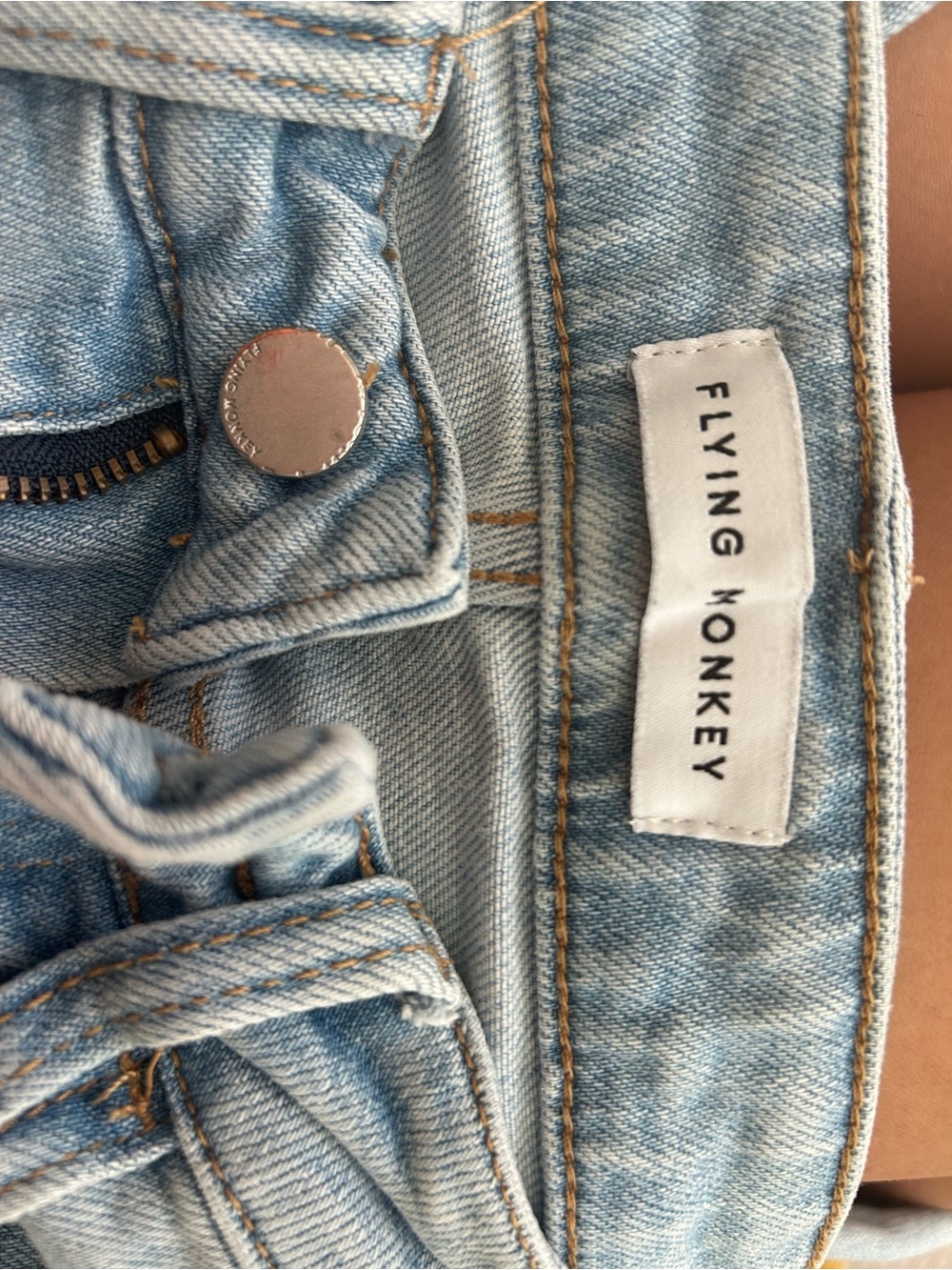 Flying Monkey High Rise Wide Leg Denim - Picture 4 of 5
